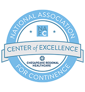 Center of Excellence Seal from the National Association for Continence