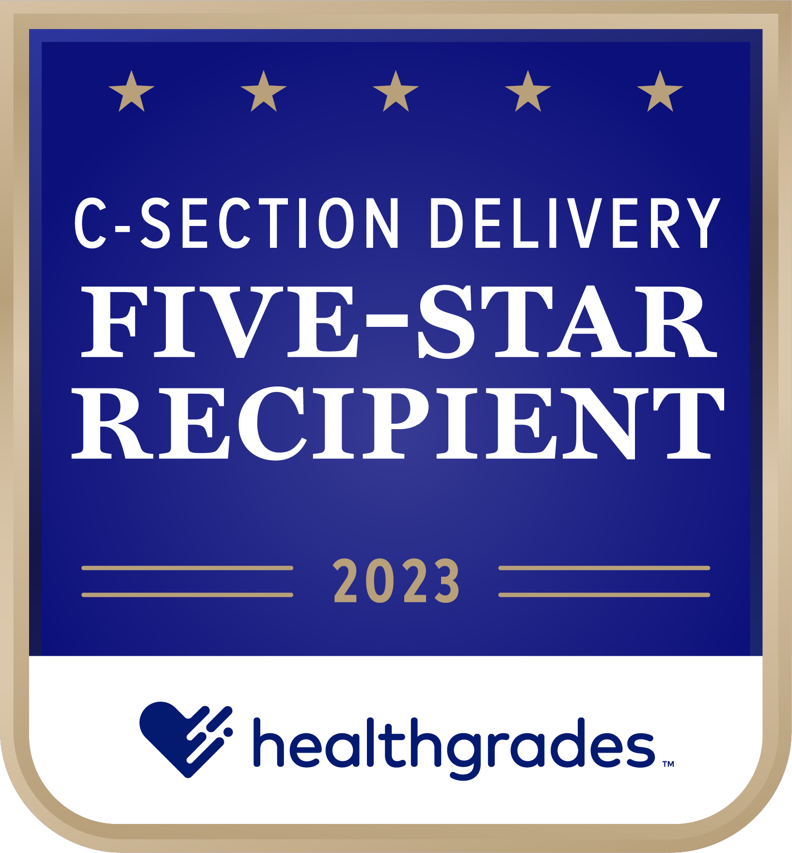 2023 Healthgrades Five-Star Recipient - C-Section Delivery