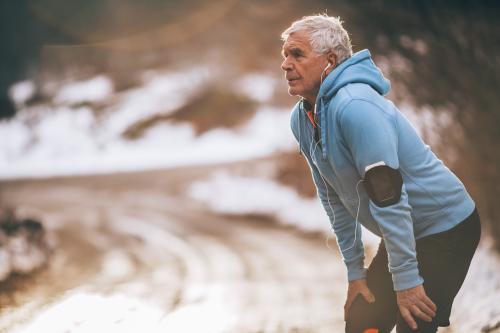 man running outside