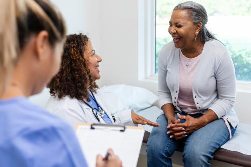 doctor with patient