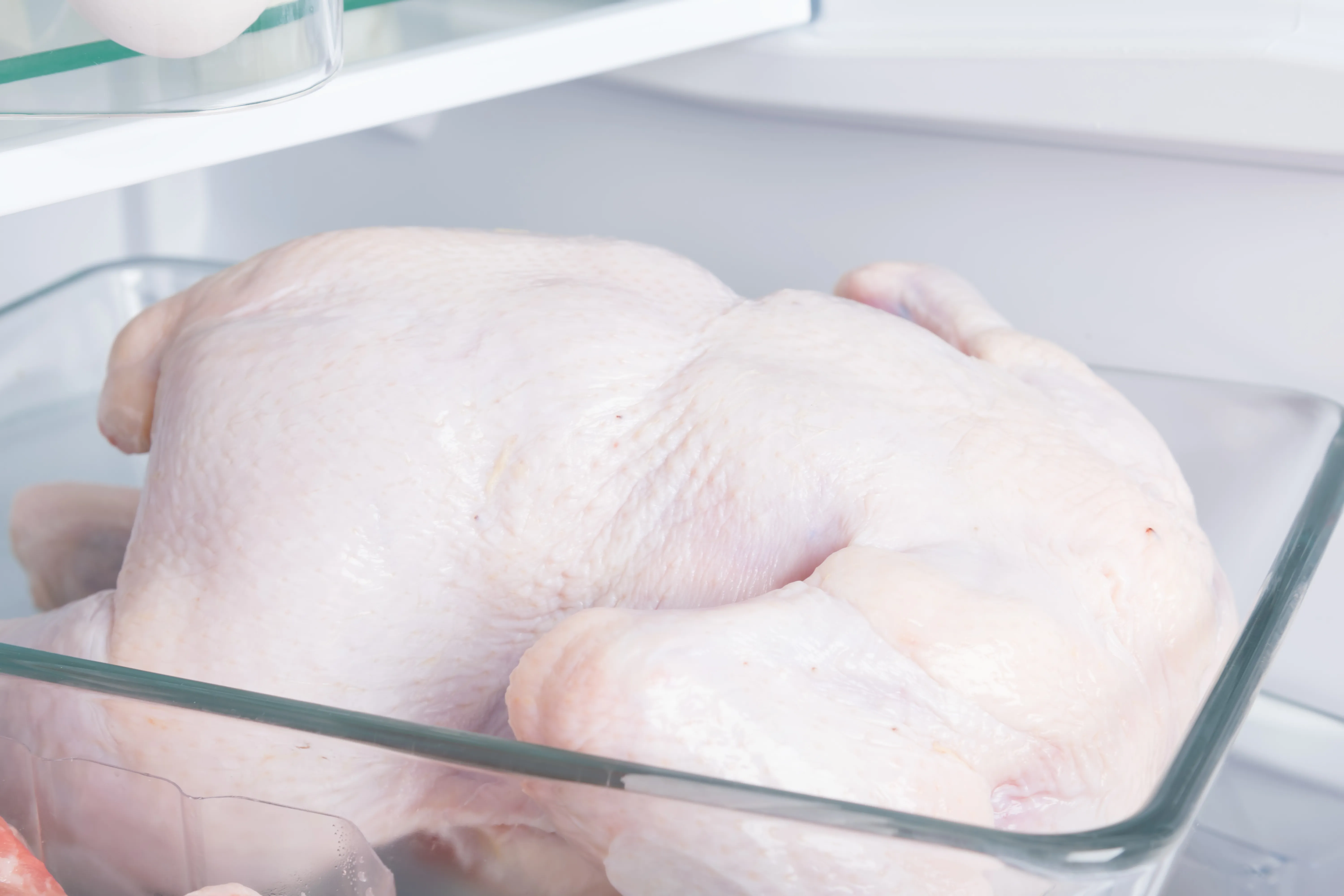 a raw turkey