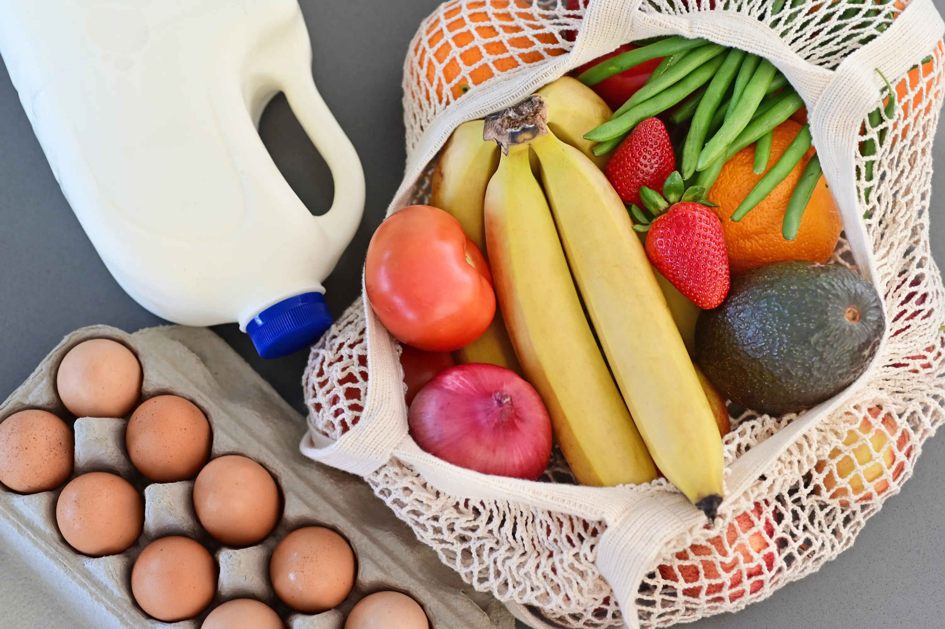 A healthy grocery haul