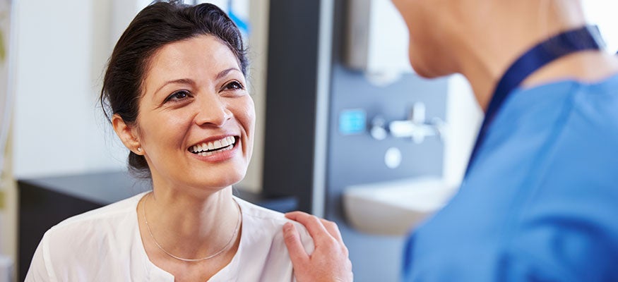 a doctor explaining neurointerventional surgery