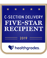 Healthgrades C-Section Delivery Five-Star Recipient Seal