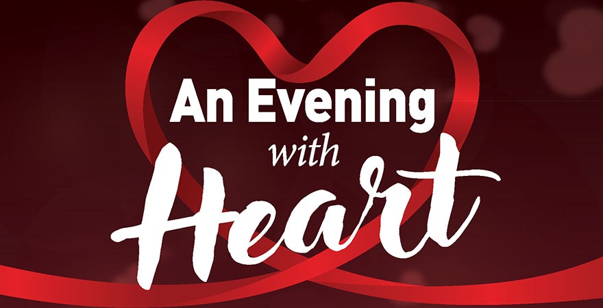 An evening with heart banner