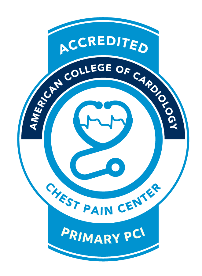 Chest Pain center accreditation seal