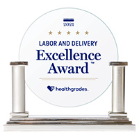 Healthgrades Labor and Delivery Excellence Award Trophy