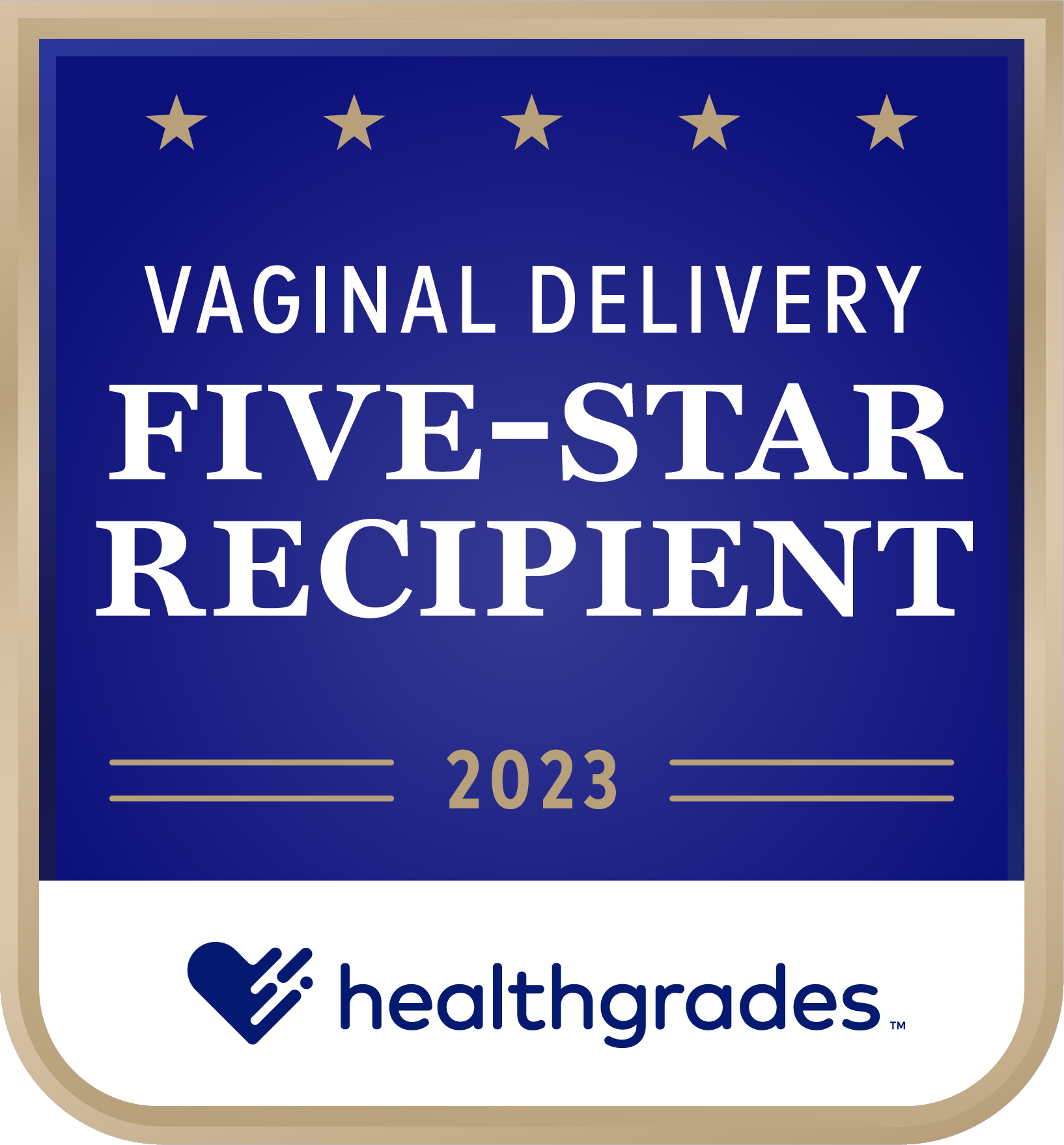 2023 Healthgrades Five-Star Recipient - Vaginal Delivery