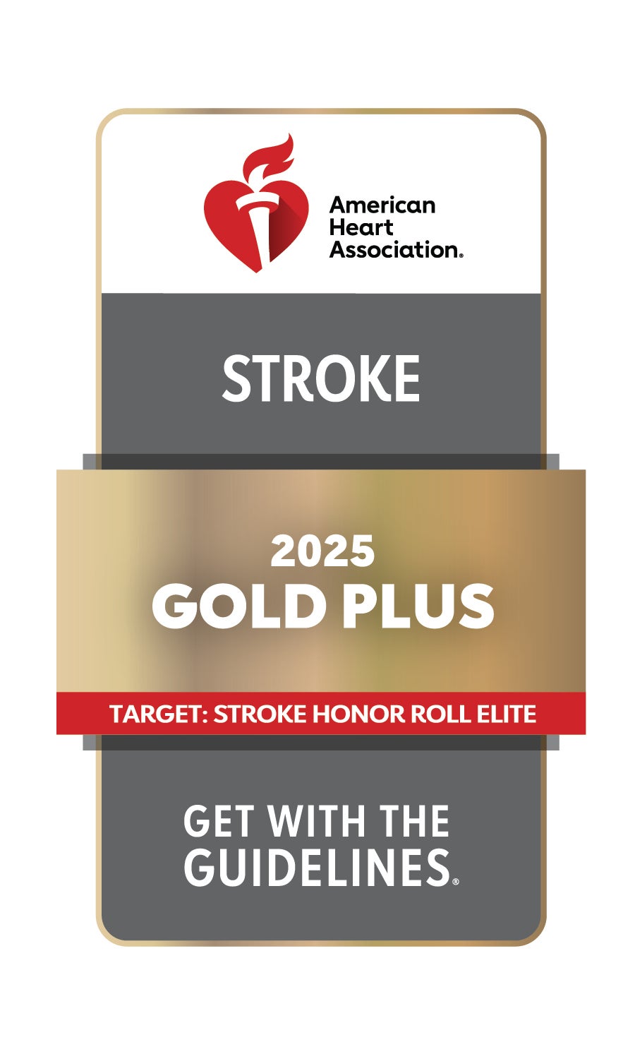 2025 Get with the Guidelines - Target: Stroke Elite Gold Plus Award