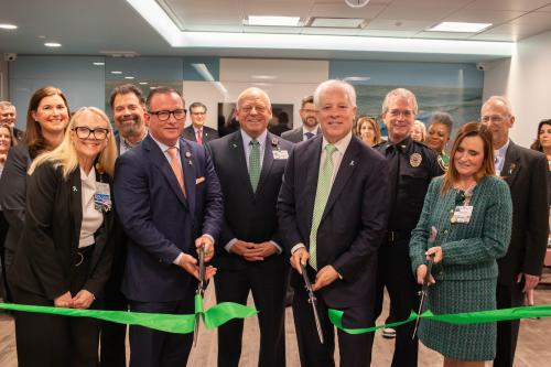 Ribbon cutting for the ED behavioral health unit