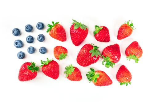 Strawberries and Blueberries 