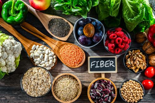 A sample of high fiber foods