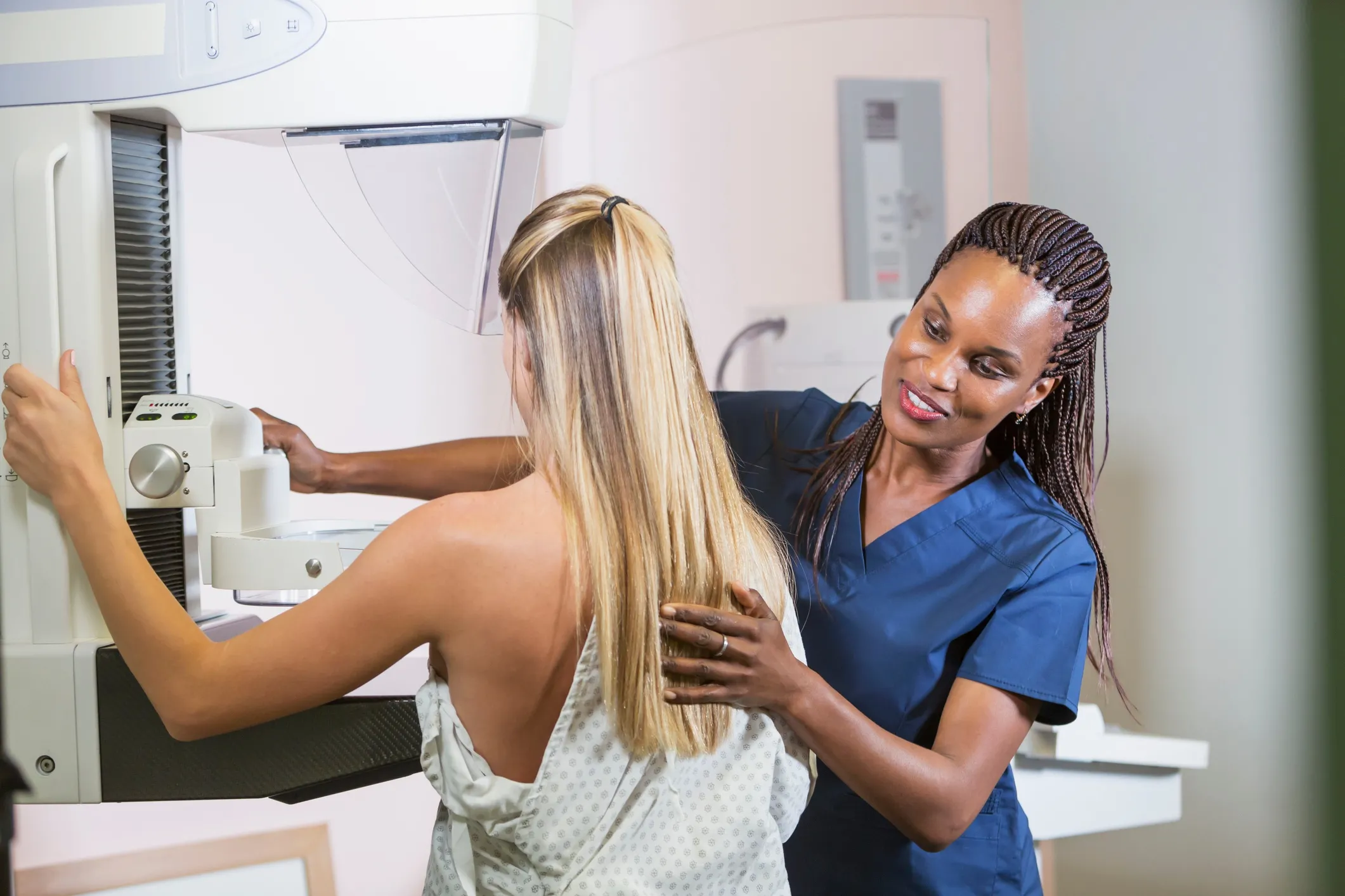 mammogram in process