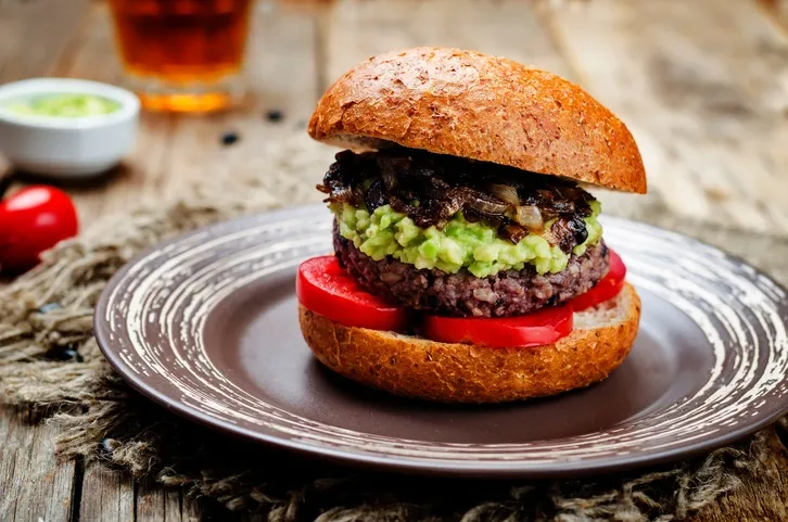 black bean burger