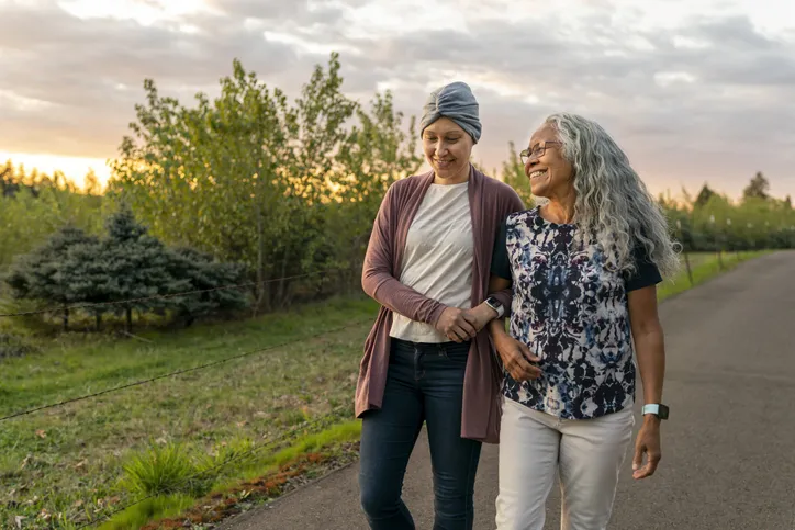 women walking together