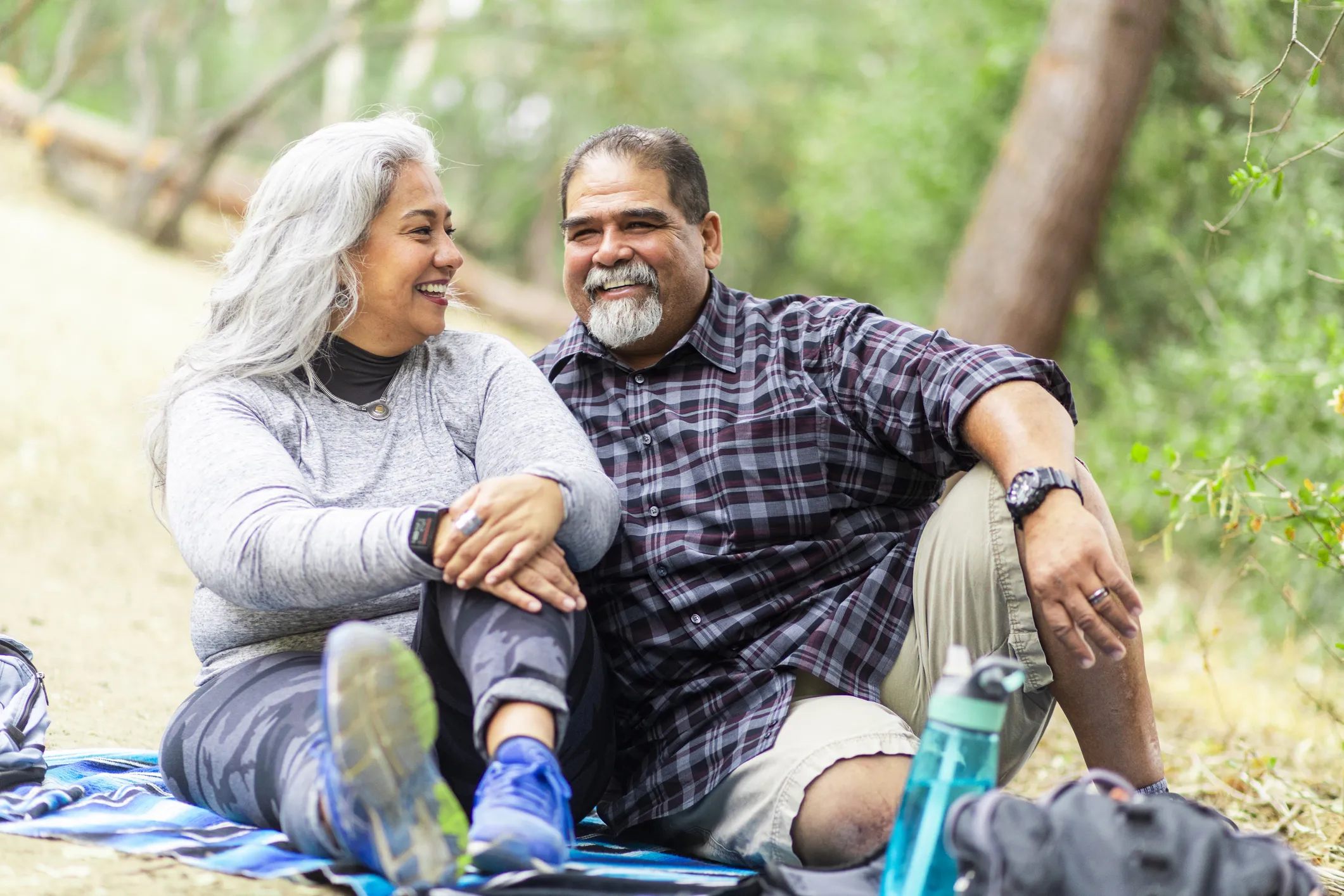 older couple outside