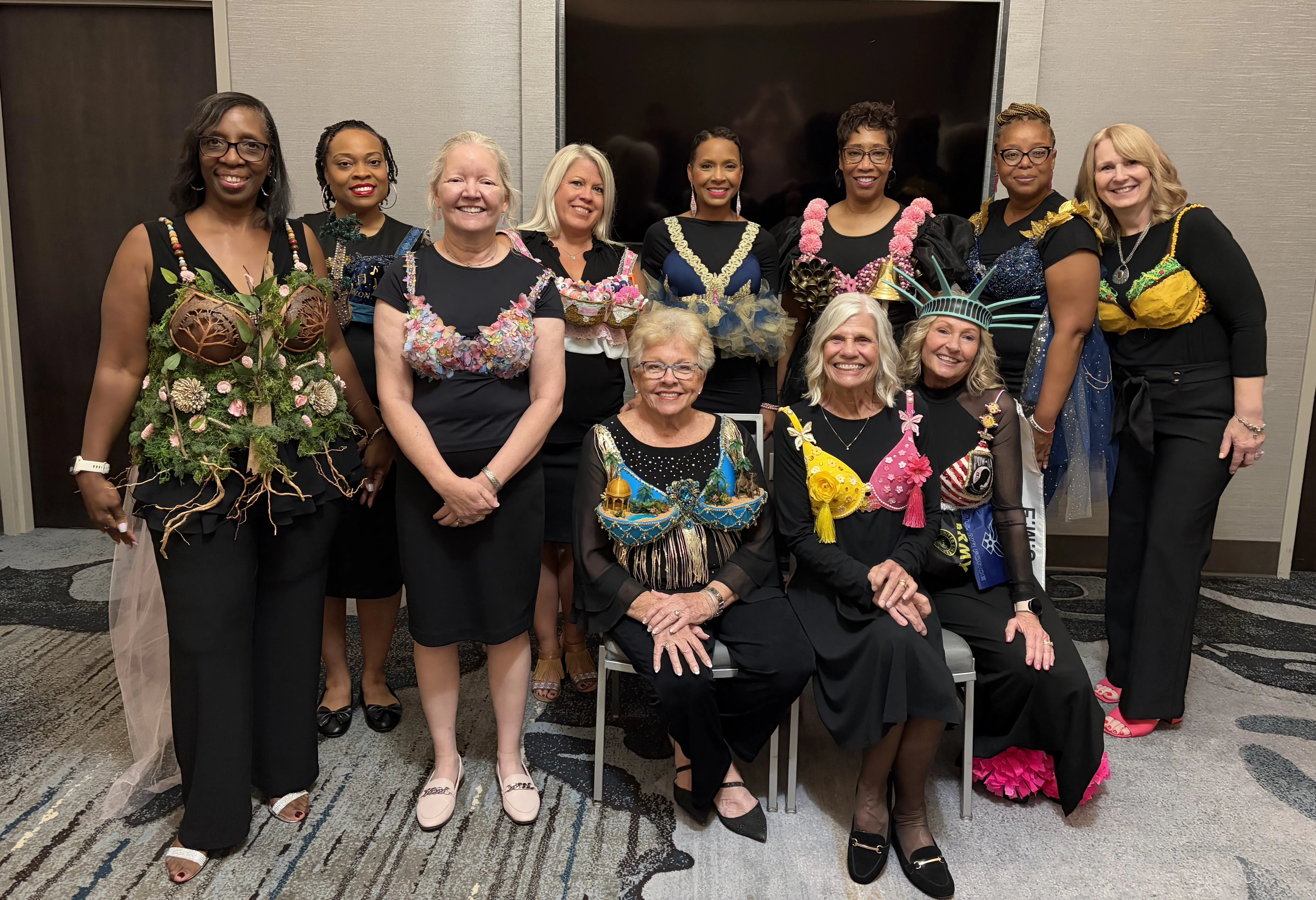 Breast Cancer survivors modeling winning bras